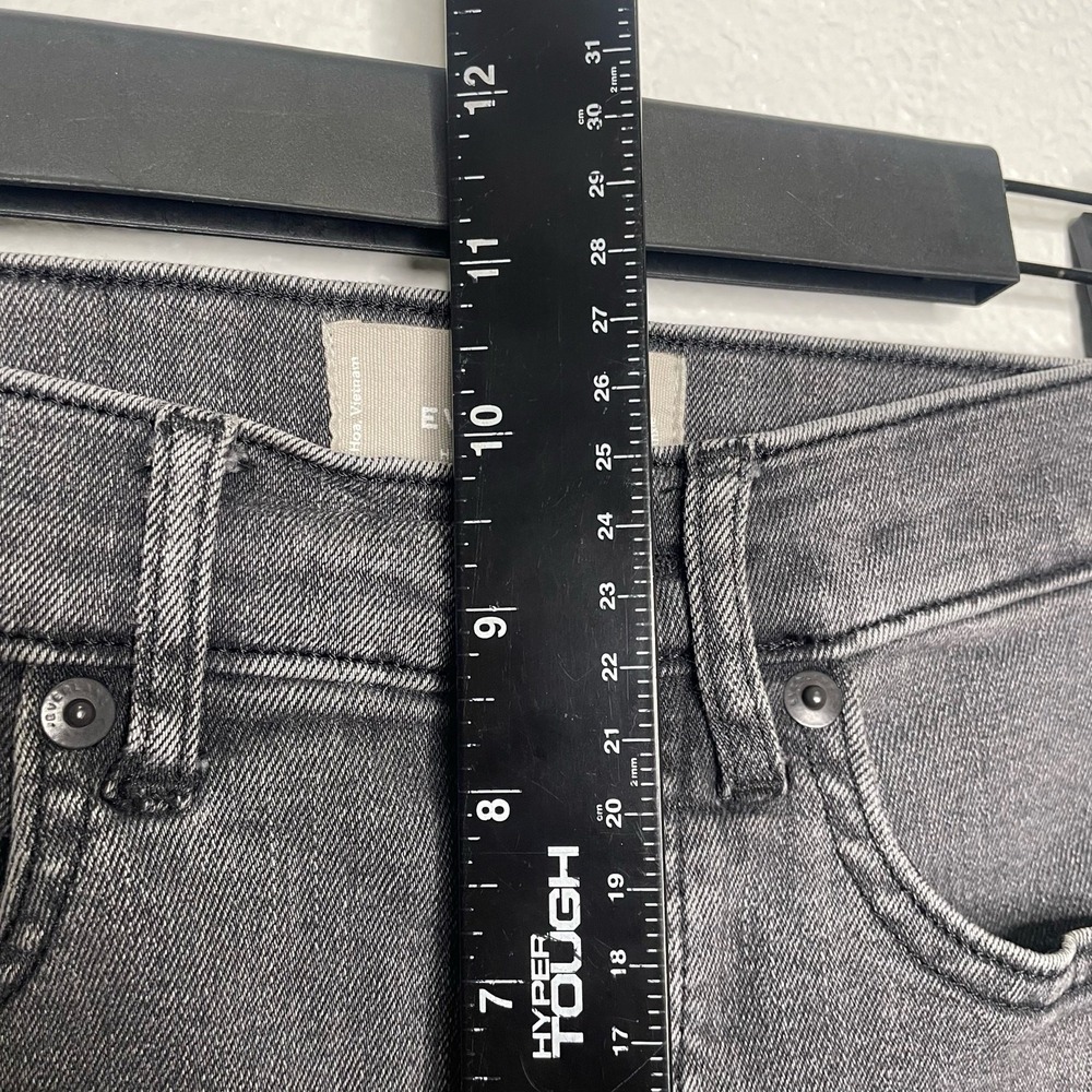 Everlane High-Rise Slim-Straight Ankle Jeans Charcoal Grey Size 25 Ankle - Picture 5 of 14